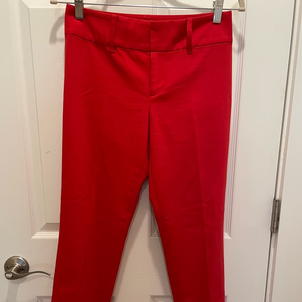 Red Alice and Olivia ankle pants